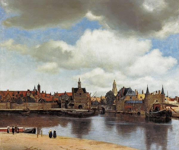 Gezicht op delft van Johannes Vermeer 