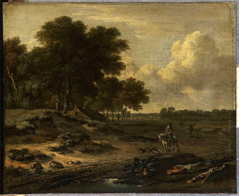 Landschaft mit Reiter. van Jan Wijnants