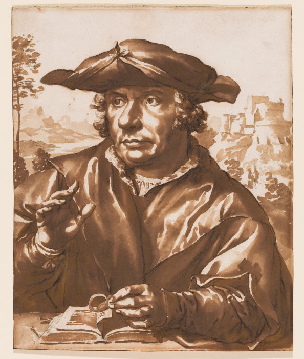 Portrait of a scholar van Jan de Bisschop