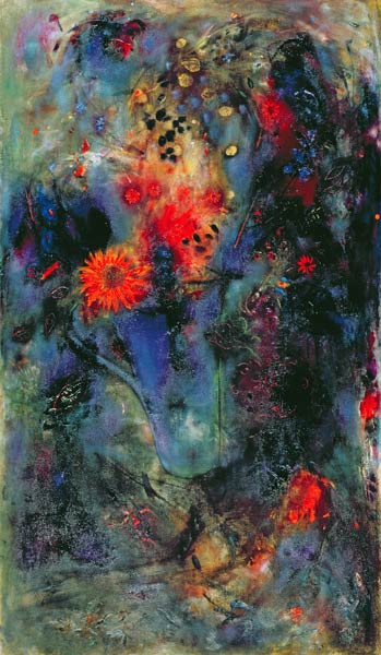 Sunflower, 2002 (oil on canvas)  van Jane  Deakin