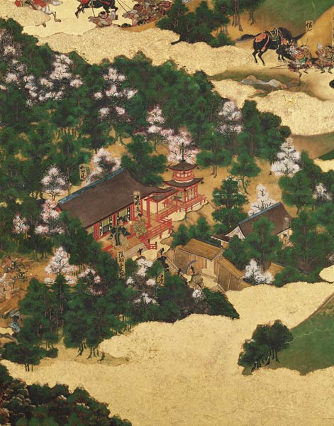 Heiji Uprising of 1159, Momoyama Period (1568-1615) (ink on paper) van Japanese School