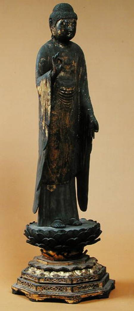 Statuette of Amida, Muromachi Period van Japanese School