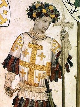 The Nine Worthies detail of Godfrey de Bouillon (c.1060-1100) 1418-30