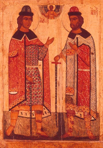 Die Heiligen Boris und Gleb van Jaroslawl