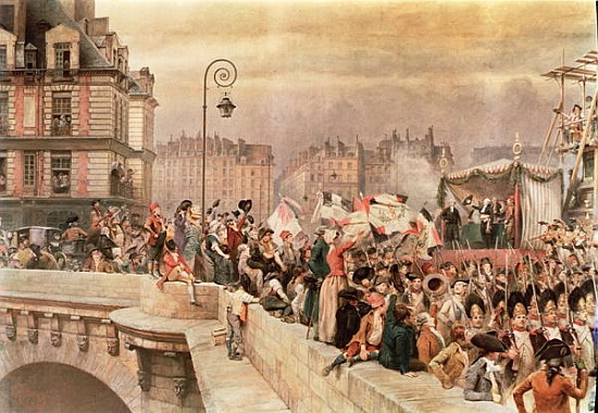The Departure of the Volunteers 1792 (w/c on paper 1907) van Jean-Baptiste Edouard Detaille