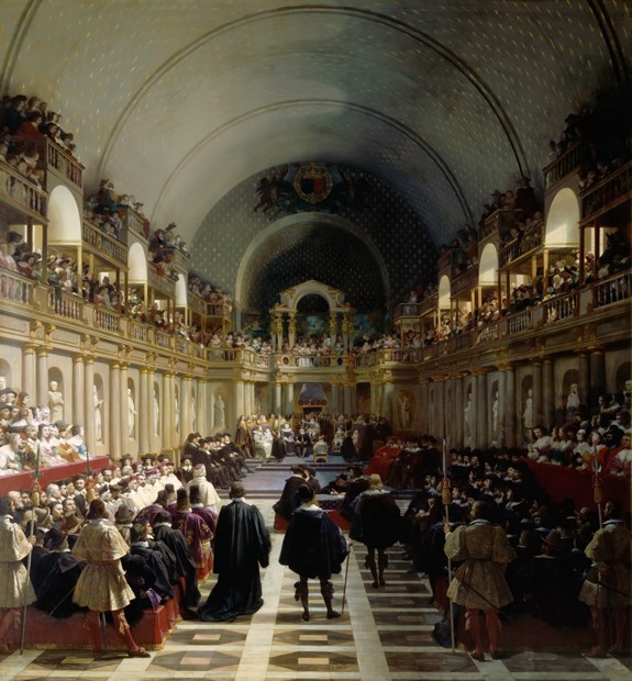 The assembly of the Estates-General on October 27, 1614 van Jean Alaux