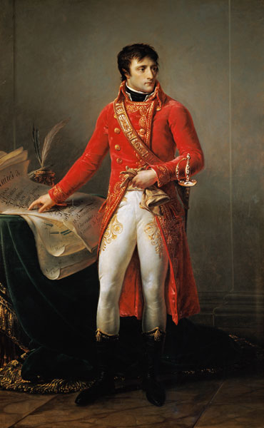 Napoleon Bonaparte / Gem.v.A.J.Gros van Jean-Antoine Gros