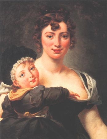 Françoise Simonnier mit Kind van Jean-Antoine Gros