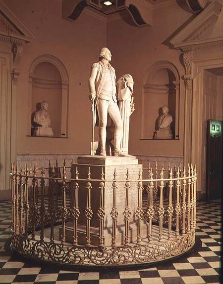 Statue of George Washington (1732-99) van Jean-Antoine Houdon