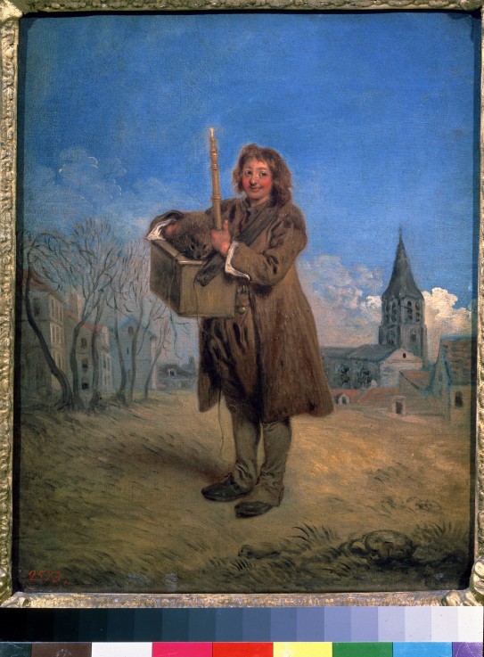 Savoyard with a Marmot van Jean Antoine Watteau