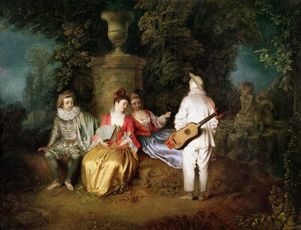 The Foursome, c.1713 van Jean Antoine Watteau