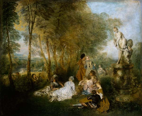 Das Liebesfest van Jean-Antoine Watteau