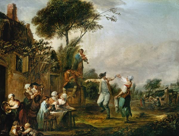 Hochzeit auf dem Lande van Jean-Antoine Watteau