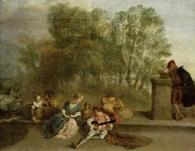 A.Watteau, Belustigung im Freien