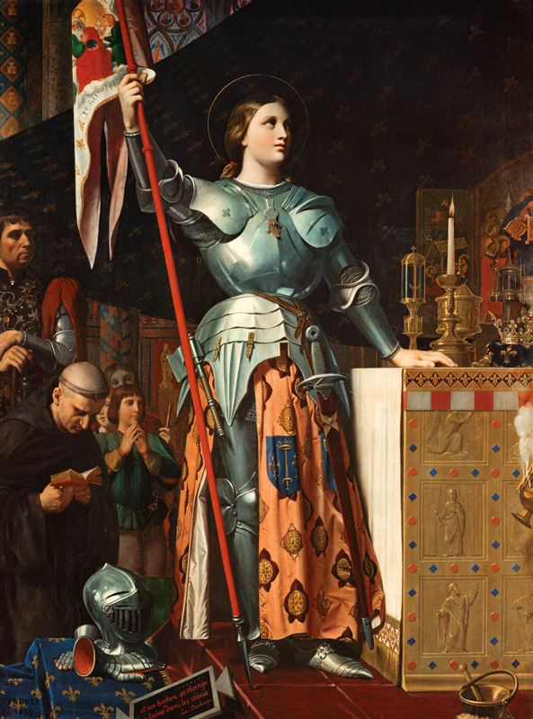 Joan of Arc at the Coronation of Charles VII in the Cathedral at Reims van Jean Auguste Dominique Ingres