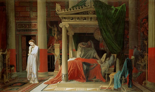 Antiochus and Stratonica van Jean Auguste Dominique Ingres