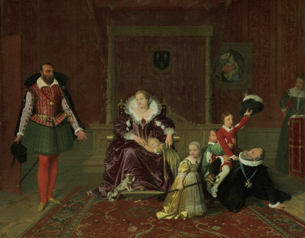 Henry IV w.his Children... , Ingres van Jean Auguste Dominique Ingres