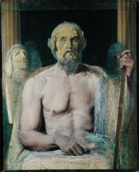 Homer, study for The Apotheosis of Homer van Jean Auguste Dominique Ingres