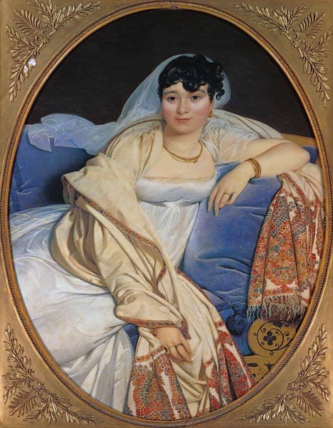 Bildnis der Madame Rivière van Jean Auguste Dominique Ingres
