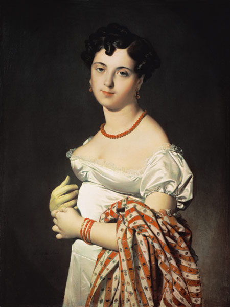 Madame Henri-Philippe-Joseph Panckouke (1787-1865) van Jean Auguste Dominique Ingres