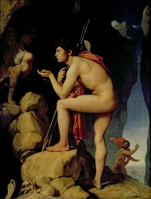 Oedipus and the Sphinx, 1808 (oil on canvas) van Jean Auguste Dominique Ingres