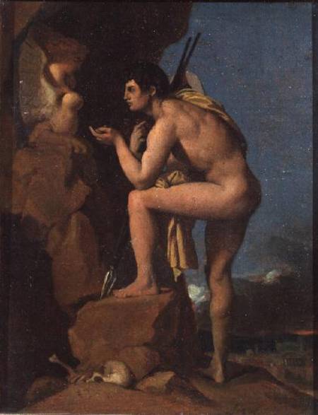 Oedipus and the Sphinx van Jean Auguste Dominique Ingres