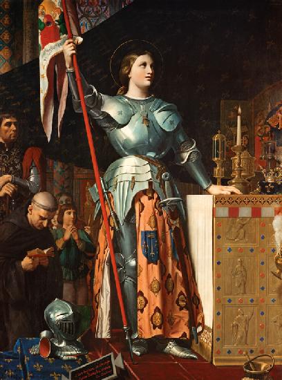 Joan of Arc at the Coronation of Charles VII in the Cathedral at Reims