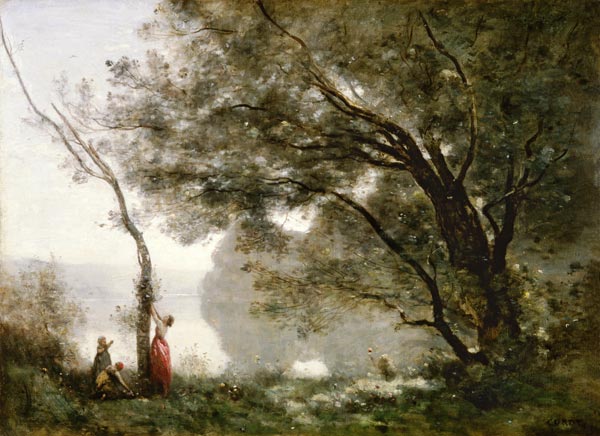Herinnering aan Mortefontaine van Jean-Babtiste-Camille Corot