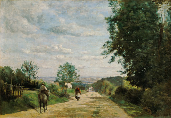 The Road to Sevres van Jean-Babtiste-Camille Corot