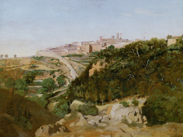 Volterra van Jean-Babtiste-Camille Corot
