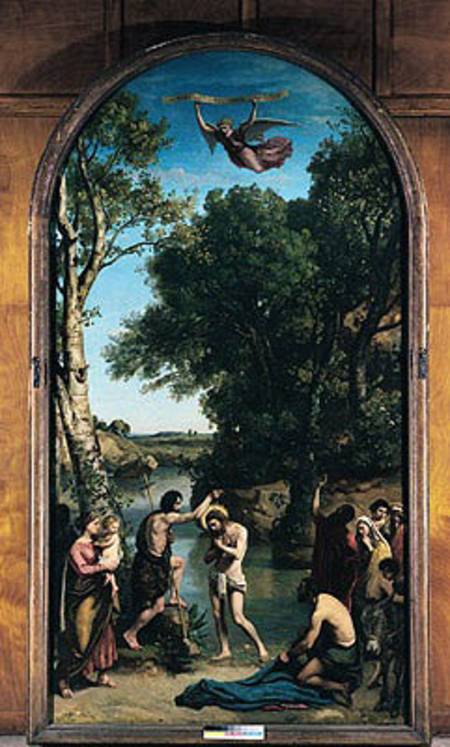 The Baptism of Christ van Jean-Babtiste-Camille Corot