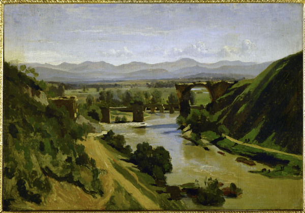 Bridge at Narni van Jean-Babtiste-Camille Corot