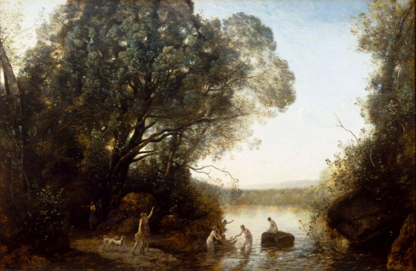 Corot / The Bath of Diana van Jean-Babtiste-Camille Corot