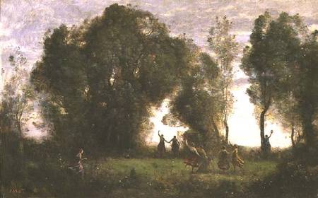 The Dance of the Nymphs van Jean-Babtiste-Camille Corot