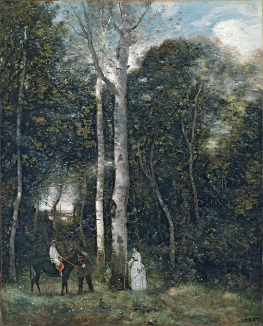 The Parc des Lions at Port-Marly van Jean-Babtiste-Camille Corot