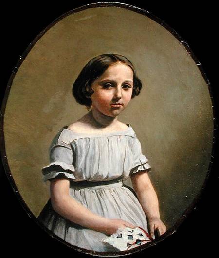 The Eldest Daughter of M. Edouard Delalain (Mme. de Graet) van Jean-Babtiste-Camille Corot