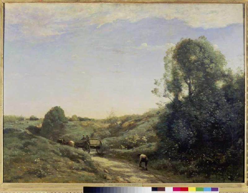 Der kleine Wagen van Jean-Babtiste-Camille Corot