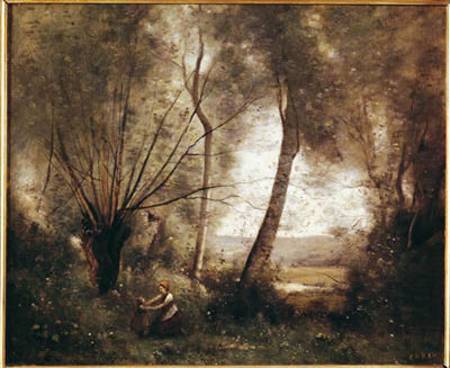 Landscape van Jean-Babtiste-Camille Corot