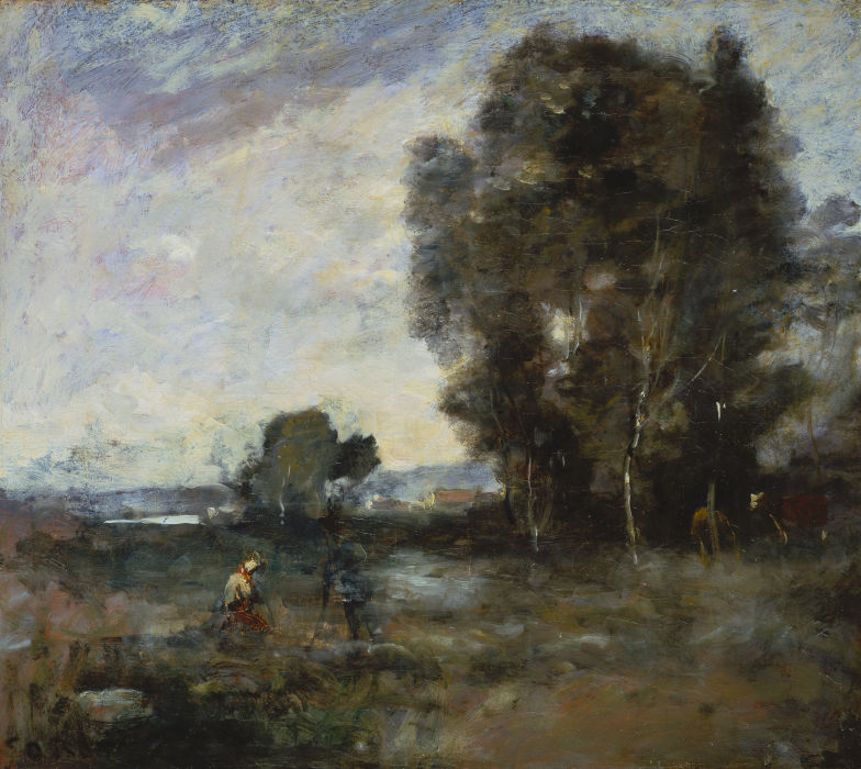 Summer Landscape van Jean-Babtiste-Camille Corot