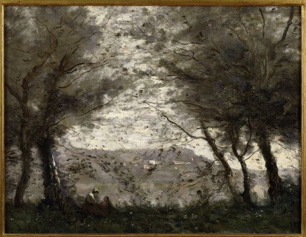 Pond of Ville dAvray van Jean-Babtiste-Camille Corot