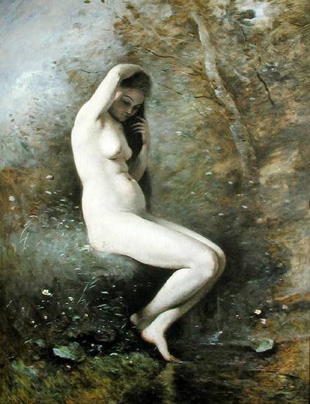 Venus Bathing van Jean-Babtiste-Camille Corot