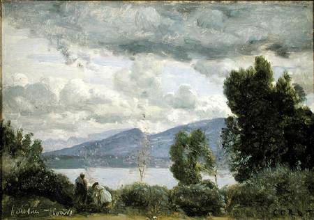 View of Chalet de Chenes, Bellvue, Geneva van Jean-Babtiste-Camille Corot