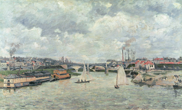 A.Guillaumin, Hafen von Charenton, 1878 van Jean-Baptiste Armand Guillaumin