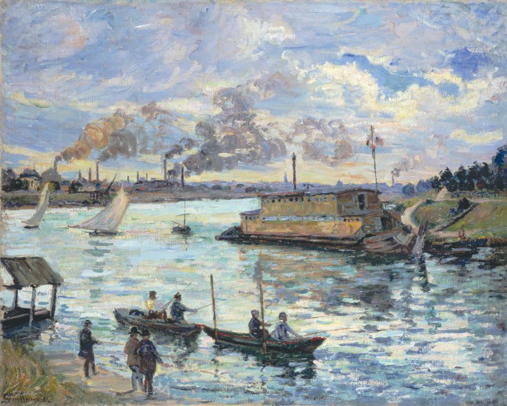 River Scene van Jean-Baptiste Armand Guillaumin