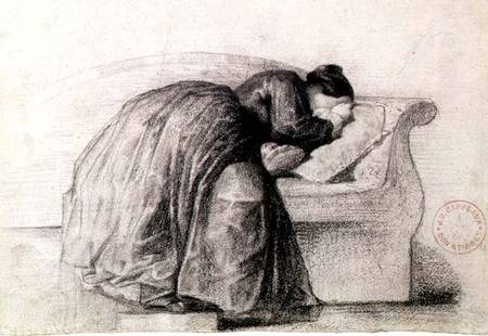 Study of a Woman Weeping van Jean Baptiste Carpeaux