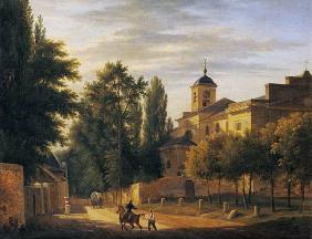 View of the Church of Ville d'Avray in c.1820