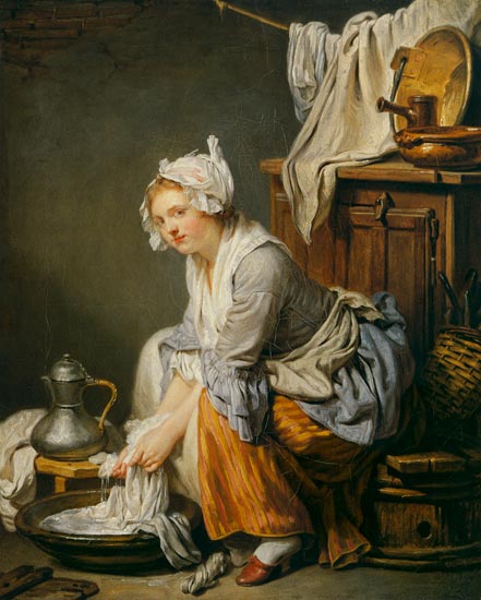 Die Wäscherin van Jean Baptiste Greuze