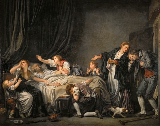 The Father's Curse: The Son Punished van Jean Baptiste Greuze
