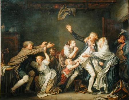 The Father's Curse or The Ungrateful Son van Jean Baptiste Greuze