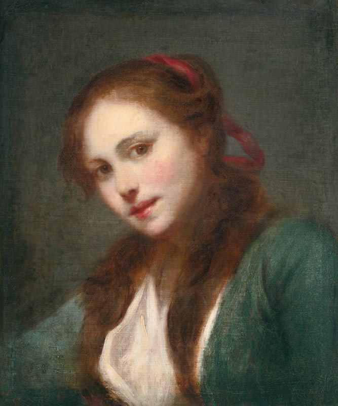 La Polonaise (A Polish Beauty) van Jean Baptiste Greuze